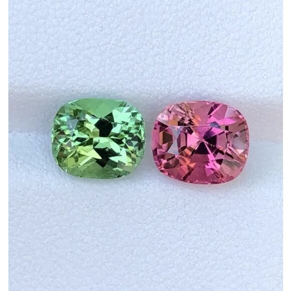 5+ Carat Eye Clean Reverse Pair Tourmaline Set! - Picture 2 of 3